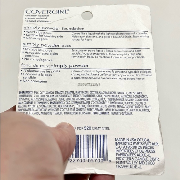 Covergirl Simply Powder Foundation - 520 Creamy Natural - Brand New in Package - Picture 5 of 5